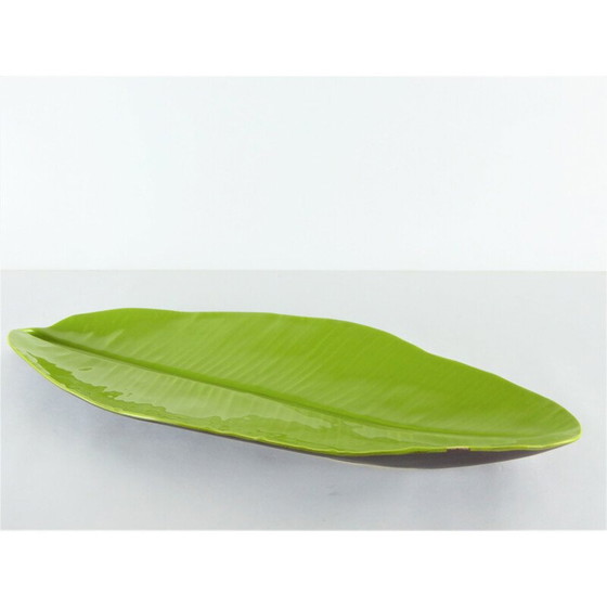 Image 1 of Vintage green ceramic bowl K.G by Lunéville, France 1960