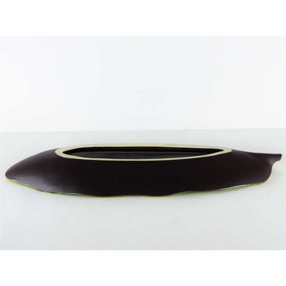 Image 1 of Vintage green ceramic bowl K.G by Lunéville, France 1960