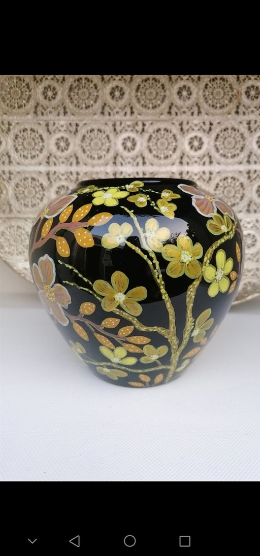 Hand-painted/Drawn Vase, Artist Evalien Ritmeester