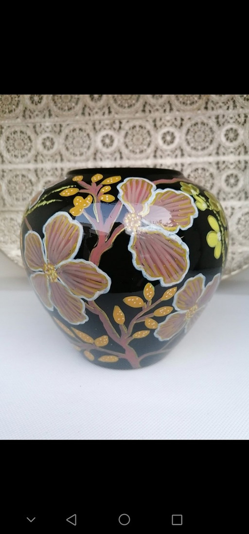 Hand-painted/Drawn Vase, Artist Evalien Ritmeester