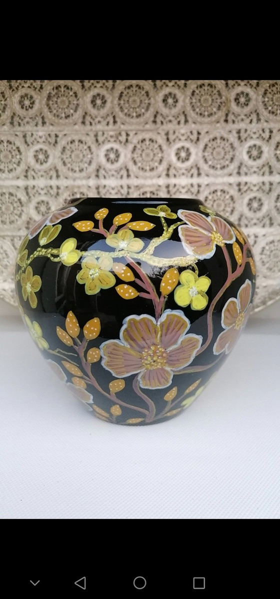 Image 1 of Hand-painted/Drawn Vase, Artist Evalien Ritmeester