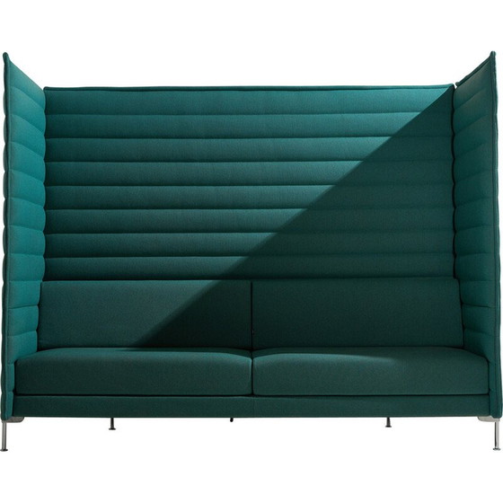 Image 1 of Vintage 3-seater sofa "Alcove Xtra High" in chrome-plated steel tube by Ronan and Erwan Bouroullec for Vitra, 2000