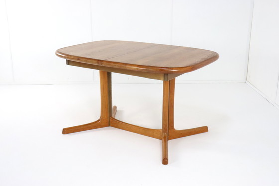 Image 1 of Dyrlund Extendable Oval Dining Table 'Purling' Vintage