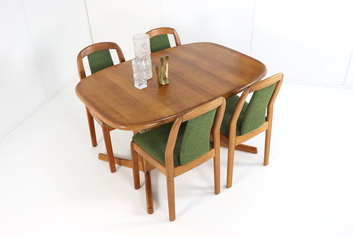 Dyrlund Extendable Oval Dining Table 'Purling' Vintage