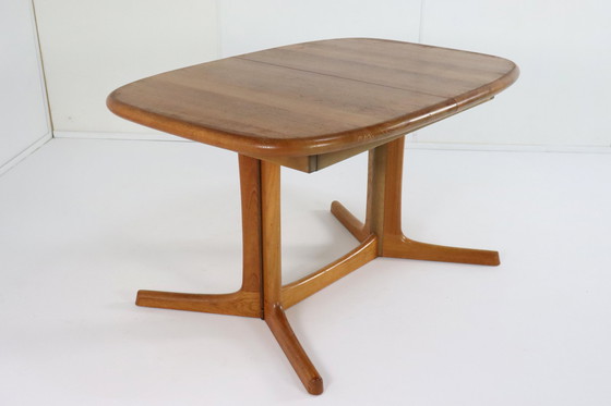 Image 1 of Dyrlund Extendable Oval Dining Table 'Purling' Vintage