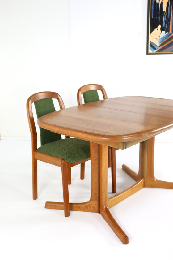 Image 1 of Dyrlund Extendable Oval Dining Table 'Purling' Vintage