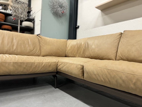 Image 1 of Leolux Bellice Corner Sofa Brown Leather