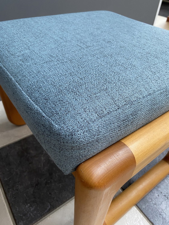 Image 1 of Chaise à dossier haut Johannes Andersen avec hocker pour Silkeborg Danemark