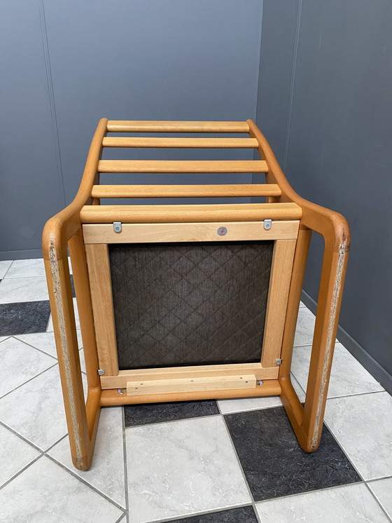 Image 1 of Chaise à dossier haut Johannes Andersen avec hocker pour Silkeborg Danemark