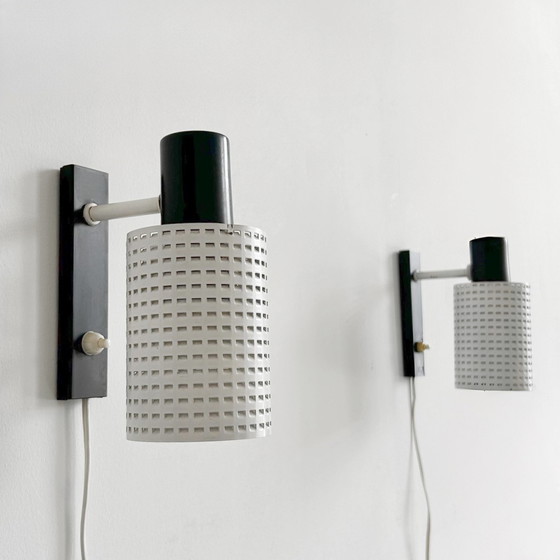 Image 1 of Set di lampade da parete vintage Fiesta H. Busquet per Hala Zeist anni '60