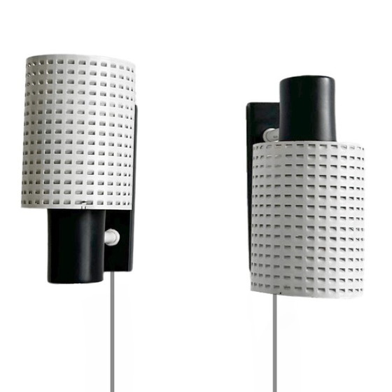 Image 1 of Set di lampade da parete vintage Fiesta H. Busquet per Hala Zeist anni '60