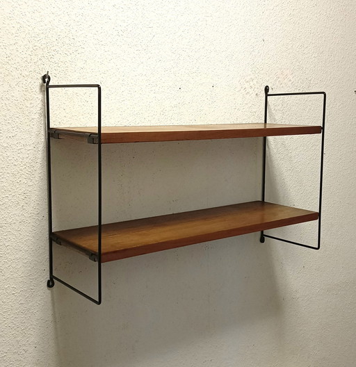 Fifties Wall Rack With Two Shelves