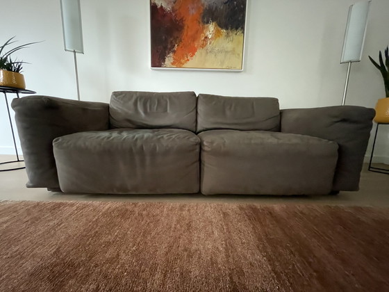 Image 1 of Leolux Coppara 2.5 Seater Sofa with Leolux Footstool Piatra