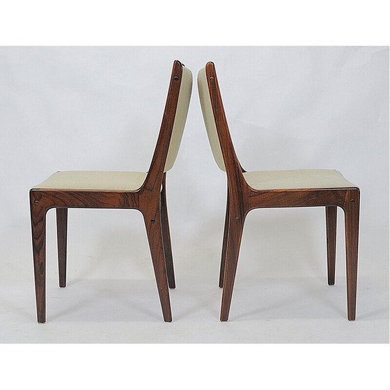 Image 1 of Set di 8 sedie vintage in palissandro di Johannes Andersen per Uldum Møbler, Danimarca 1960