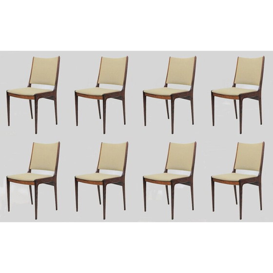Image 1 of Set di 8 sedie vintage in palissandro di Johannes Andersen per Uldum Møbler, Danimarca 1960