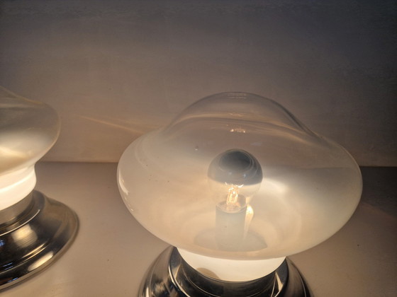 Image 1 of Murano Mazzega Space Age Table Lamps