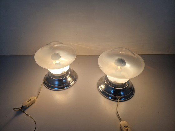 Image 1 of Murano Mazzega Space Age Table Lamps