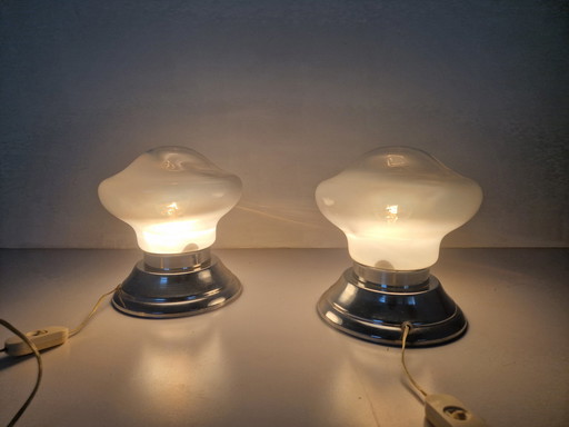 Murano Mazzega Space Age Table Lamps