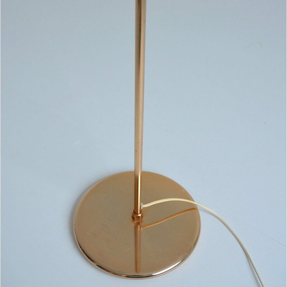 Image 1 of Vintage orientable and adjustable floor lamp in golden brass, 1970
