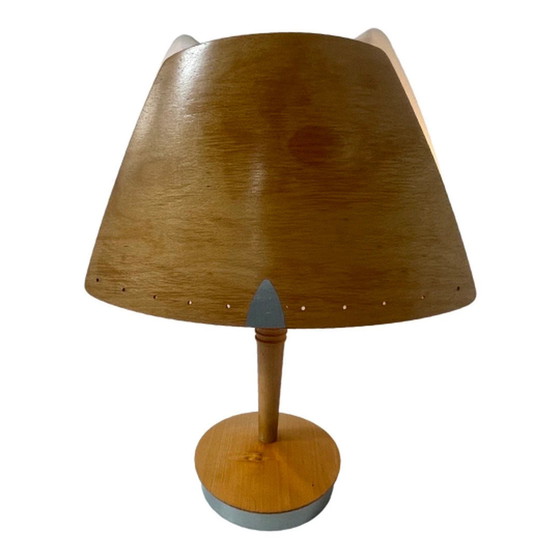 Image 1 of Soren Eriksen - Lucid - Table lamp model ‘Culot’ - Plywood, plastic and aluminium (two in stock)