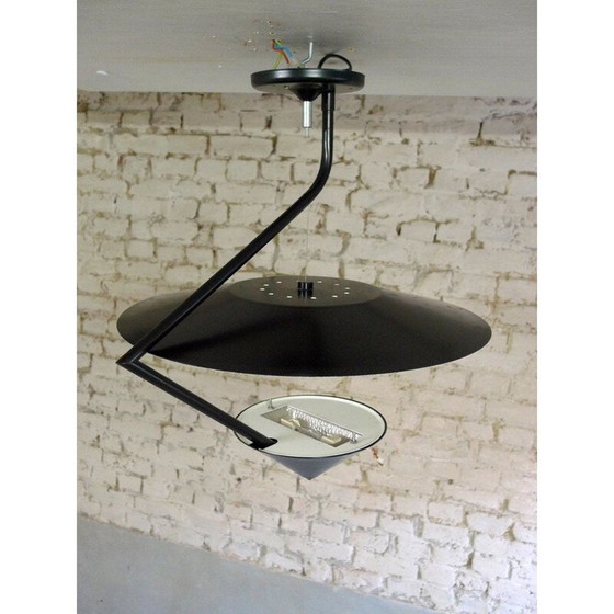 Image 1 of Vintage lacquered metal pendant lamp, 1980