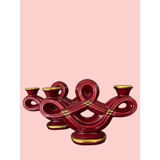 Image 1 of Pair of vintage candlesticks, 1950