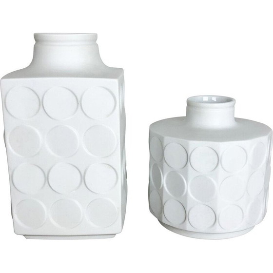 Image 1 of Pair of vintage porcelain vases from winterling bavaria, Germany 1970