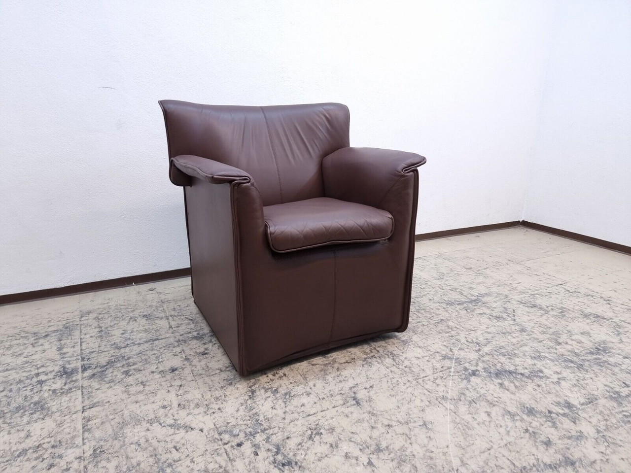 B&B Italia Lauriana Fauteuil en cuir véritable Fauteuil design