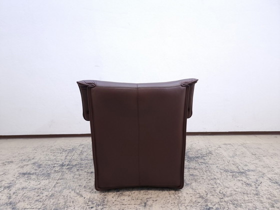 Image 1 of B&B Italia Lauriana genuine leather designer armchair in brown Chair Tobia Scarpa