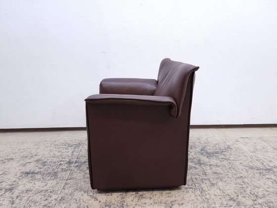 Image 1 of B&B Italia Lauriana genuine leather designer armchair in brown Chair Tobia Scarpa