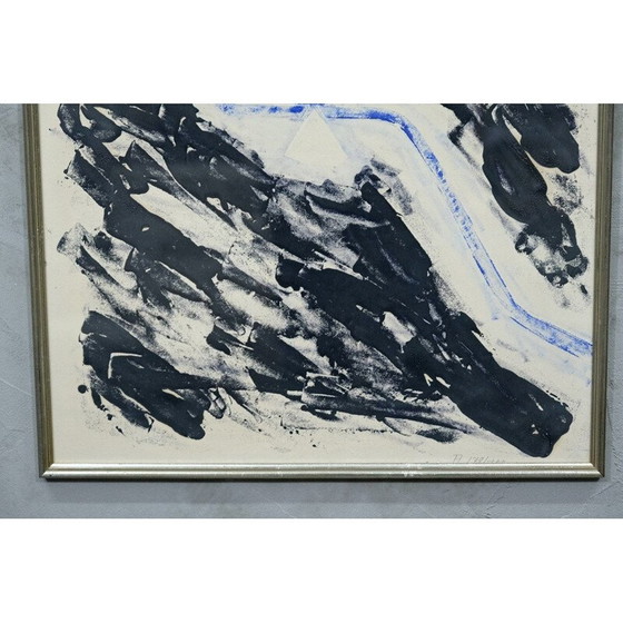 Image 1 of Xilografia astratta d'epoca a colori di Torsten Andersson