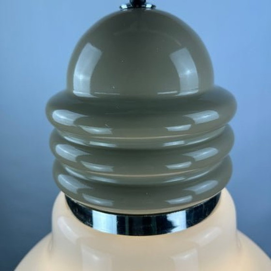 Image 1 of Enrico Tronconi Pendant Light - Large Italian Glass Droplet, 1960