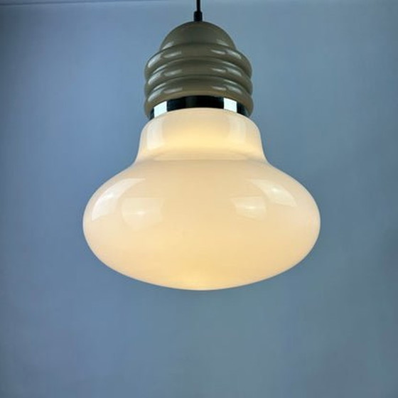 Image 1 of Enrico Tronconi Pendant Light - Large Italian Glass Droplet, 1960