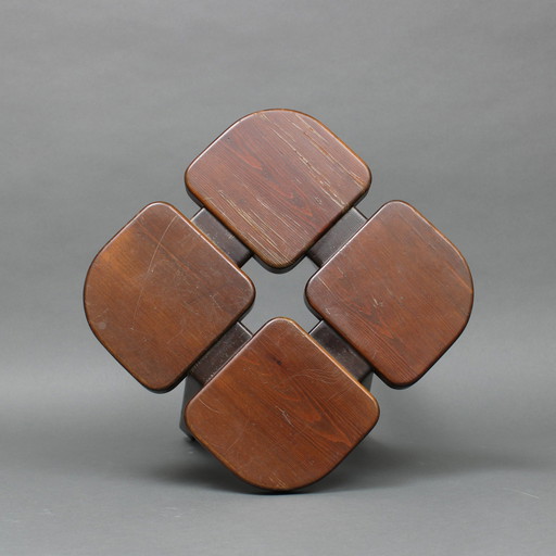 Lisa Johansson-Pape (1907-1989) - Apilia - Años sesenta - Taburete - Stockman Oy - Kervo Snickerifabrik - Helsinki, Finlandia