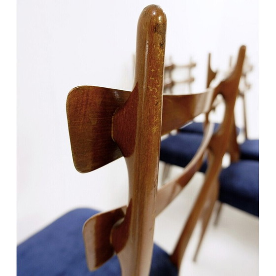 Image 1 of Set of 6 mid century Italian dining chairs