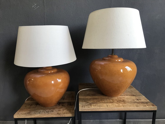 Image 1 of 2 X Francois Chatain Table Lamps 1970