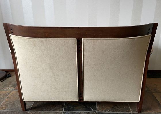 Image 1 of 4X Armchair And 1X Bench Umberto Asagno Giorgetti Galaxy Series