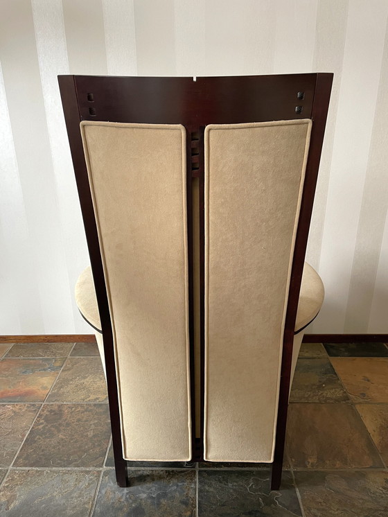 Image 1 of 4X Armchair And 1X Bench Umberto Asagno Giorgetti Galaxy Series