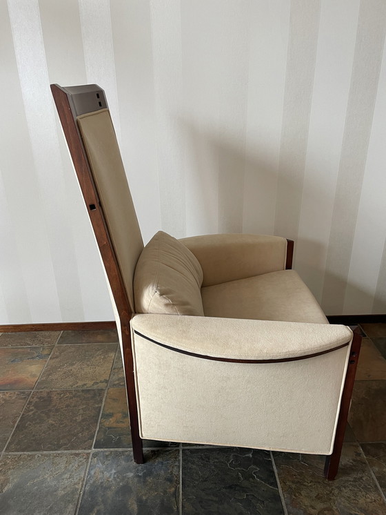 Image 1 of 4X Armchair And 1X Bench Umberto Asagno Giorgetti Galaxy Series