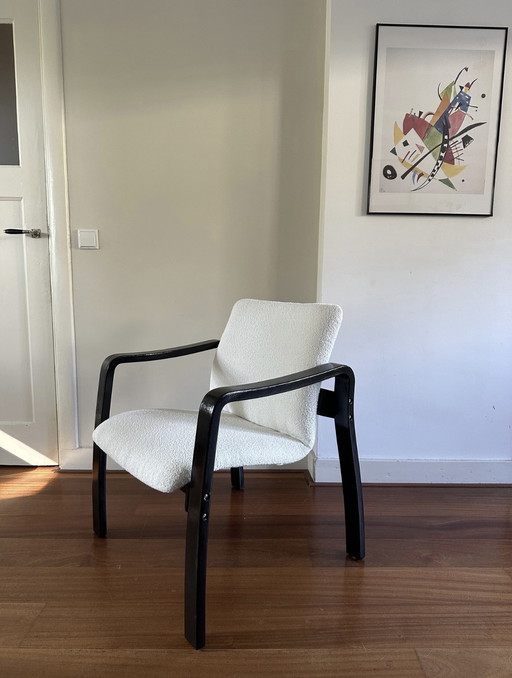 Vintage bouclé armchair