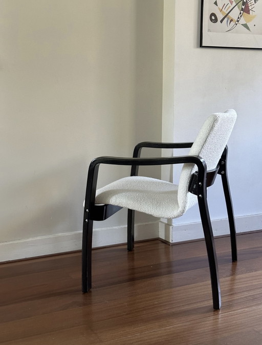 Vintage bouclé armchair