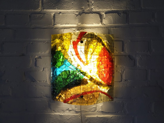 Image 1 of Van Tetterode Amsterdam Glass Wall Lamp