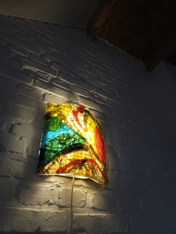 Image 1 of Van Tetterode Amsterdam Glass Wall Lamp