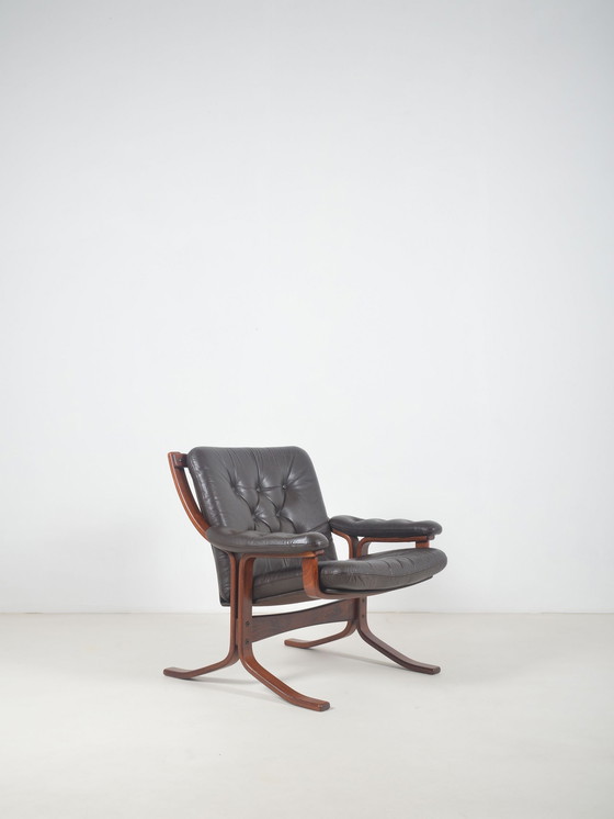 Image 1 of Chaise longue norvégienne conçue par Jon Hjortdal pour Velledalen Mobler, 1970