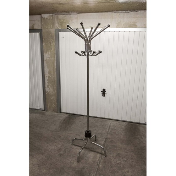 Image 1 of Vintage parrot coat rack in chrome plated metal, 1960