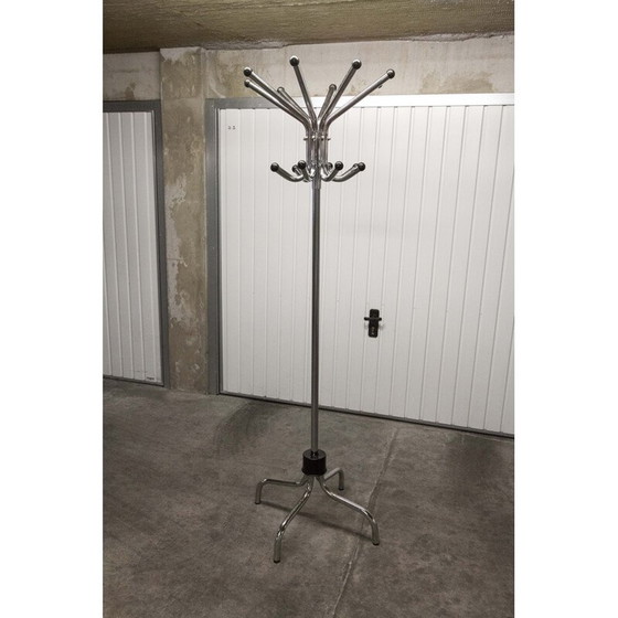 Image 1 of Vintage parrot coat rack in chrome plated metal, 1960