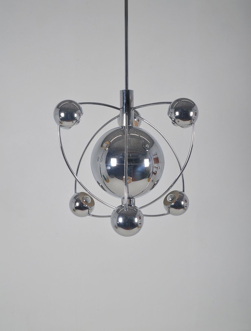 Italian 'Satellite' chandelier designed by Goffredo Reggiani, 1960s