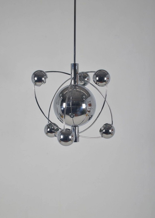 Italian 'Satellite' chandelier designed by Goffredo Reggiani, 1960s