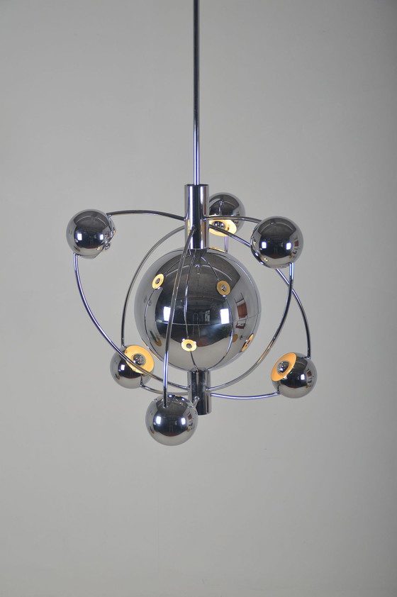 Image 1 of Italian 'Satellite' chandelier designed by Goffredo Reggiani, 1960s