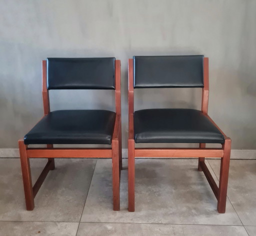 2x vintage dining chairs